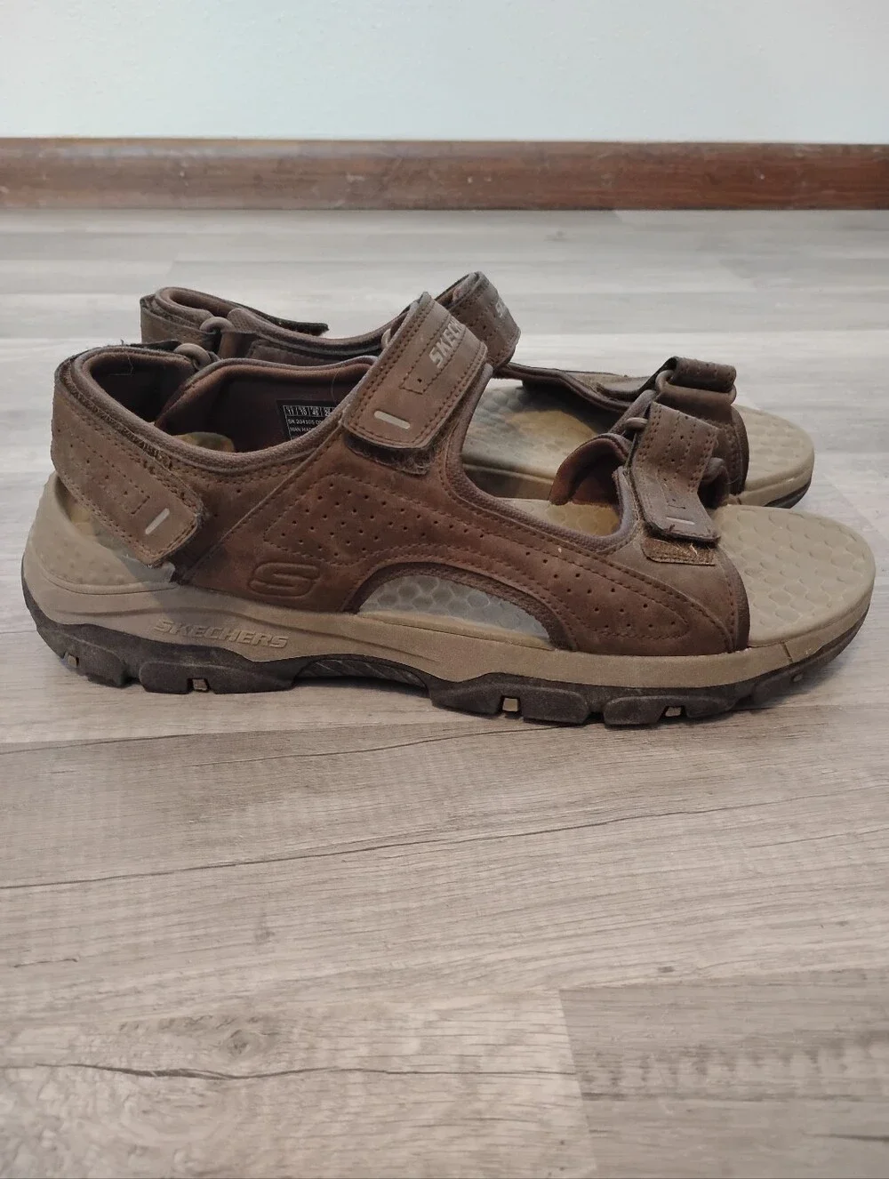 Skechers Men's Two Strap Brown Sandals